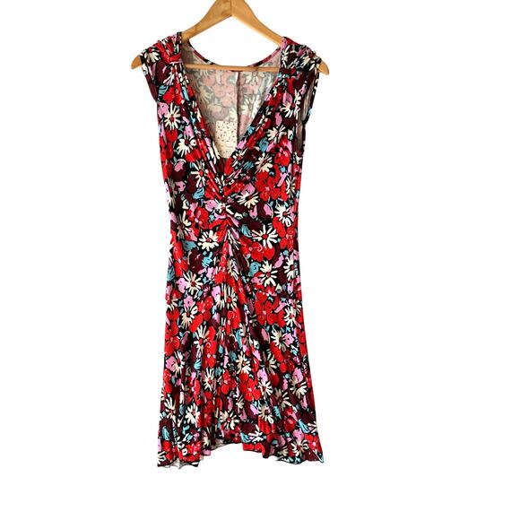 Free People Women's NWT Fit and Flare Floral Knee Length Dress Size M Flowy - Picture 1 of 7